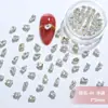 Atacado de joias de unhas vermelho da internet Super Flash strass garra gota d'água olho de cavalo trapézio quadrado transparente mini zircônia decoração de unhas