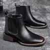 Botines Chelsea talla grande, nueva colección de otoño 2026, estilo británico, con estampado de cocodrilo, slip-on, casual, modernos, versátiles, botines de cuero para el tobillo