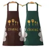 Avental de faca e garfo logo personalizado cozinha doméstica cozinhando alto valor à prova d'água à prova de óleo roupas de trabalho sujas verão fino