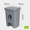 Cubo de basura médico con contenedor amarillo engrosado para objetos punzocortantes para almacenamiento de residuos de hospital y clínica con pedal
