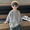 Suéter Infantil Outono Inverno 2026 Novo Estilo Coreano Bonito Desenho Animado Infantil Pulôver Tricô Roupas de Inverno Roupa Base para Bebê