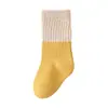 [Nuevo Producto] Calcetines para Niños, Color Liso Simple de Longitud Media Estilo Primavera y Otoño, Transpirables de Boca Suelta y Sin Piernas Calcetines para Bebé Transfronterizos