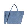 Bolso de mujer portátil de gran capacidad, primavera y verano 2024, nuevo bolso de tela de pana de estilo coreano, bolso bandolera informal sencillo.