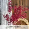 Flor artificial serie Rosa Roja, flor falsa para boda, flor de seda, flor hecha a mano, fondo para salón de bodas, pared de flores, arreglo floral, decoración, hortensia