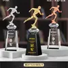 Trofeo de Cristal Personalizado y Medalla para Carrera de Relevos, Juegos Deportivos, Maratón y Campeonato de Carrera de Larga Distancia