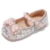 Zapatos de Princesa para Niñas 2026 Nuevo Estilo Otoño Zapatos de Cuero Cristalino para Bebé con Pedrería Brillantes Casuales Zapatos de una Sola Pieza