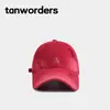 Gorra de Béisbol Estilo Coreano para Primavera y Verano con Bordado de Letras Desgastadas para Mujer, Ala Ancha Versátil, Gorra Parasol Adelgazante, Circunferencia de Cabeza Grande