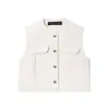 Exportación Transfronteriza Ropa de Mujer Otoño 2025 Estilo Europeo y Americano Chaleco con Ribete de Color Contrastante + Traje de Falda Mujer M561244/5