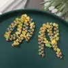Campo pequeño flor de primavera fresca guirnalda bilateral diy tocado tejido a mano accesorios para el cabello pendientes material venta al por mayor