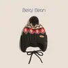 Gorro Infantil Estilo Fair Isle Otoño e Invierno Cálido Tejido de Lana para Hombres y Mujeres Bebé Rojo Engrosado Protección para las Orejas Gorro Lei Feng