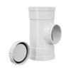Fábrica de origem de conexões para tubos de drenagem de PVC Yachang com Tê de Porto com porta de acesso Tubo de inspeção vertical Porta de inspeção