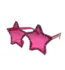 Óculos de Sol Artesanais de Novo Estilo Transfronteiriços com Cravação de Diamantes, Óculos de Sol Versáteis de Uma Peça Estrela de Cinco Pontas, Óculos de Sol com Armação Grande de Strass de Arroz