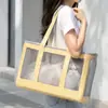 Bolsa portátil para gatos para salidas, bolso de mano para gatos y perros, bolsa de mascota de un solo hombro, mochila para mascotas, bolsa para gatos, bolsa de malla transpirable