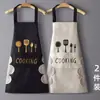 Nuevo delantal de cocina para el hogar impermeable a prueba de aceite moderno lindo ropa de trabajo para hombres y mujeres delantal de cocina delantal de cintura personalizado