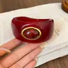 Pulsera Geométrica de Acrílico de Resina Brazalete Estilo Vintage Retro para Mujer Nicho Sentido de Diseño Único Joyería para la Mano