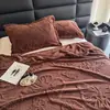 Nova Manta Jacquard de Tafetá Cor Sólida Multifuncional Lençol de Cama Cobertor de Sesta para Dormitório Outono Primavera Cobertor de Cama Cobertor para Todas as Estações