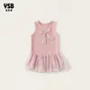 Ropa para Niños Yingsibo Vestido de Verano para Niñas Vestido sin Mangas para Niñas Vestido de Lunares y Capullos de Flores para Niños Grandes Vestido de Malla para Niños