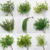 Materiais Florais para Casamento, Elementos Florais Verdes, Flores Artificiais, Folhas, Adereços Decorativos, Folhas Artificiais, Arte Floral