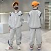 Conjunto de Roupa de Primavera para Meninos 2026 Nova Roupa Estilosa para Meninos Mais Velhos, Conjunto de Duas Peças de Roupa Esportiva de Basebol para Primavera e Outono