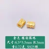 Plata de Ley S925 Diamante Cuentas Cilíndricas Largas Espaciador de Agujero Grande Hecho a Mano DIY Pulsera de Cuentas Accesorios de Cuentas Material Venta al por Mayor