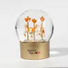 Carrusel Bola de nieve Parque de atracciones turísticas Adornos de artesanía de resina Atracciones populares Recuerdo Personalización de bola de cristal