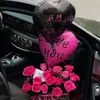 Día de San Valentín Confesión Amor Te Amo Globo 18 pulgadas Película de Aluminio Rojo Rosa Negro Confesión Propuesta