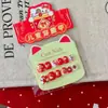 12 Peças de Adesivos de Unha Fofos de Ano Novo Sanrio, Adesivos de Unha com Estampa Doce, Pequenos Presentes Super Fofos de Véspera de Ano Novo para Crianças