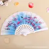 Ventilador de Plástico Abanico Plegable Estilo Chino para Mujer Estudiante Verano Disfraz Antiguo Abanico Plegable Venta al por Mayor Abanico Plegable para Actuación de Danza