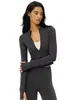 Chamarra de Yoga de Terciopelo Talla Grande para Mujer, Adelgazante, Amigable con la Piel, Top de Fitness con Agujeros para Pulgar, Ropa Deportiva Cálida para Exteriores, Adelgazante, Invierno