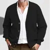 2026 Otoño Invierno Nuevo Transfronterizo Europeo Americano para Hombre Casual de Negocios Cárdigan Holgado Manga Larga de un Solo Botón Abrigo Suéter Hombre