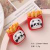 Acessórios de resina faça você mesmo para loja de conveniência Panda Creme Gel Grampo de cabelo feito à mão Capa de celular Acessórios de fivela de sapato