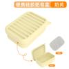 Novo Porta Sabonete de Silicone para Gordura Transfronteiriço com Tampa Caixa de Sabonete Criativa Caixa de Sabonete Suporte para Sabonete Prateleira de Armazenamento de Sabonete com Drenagem