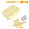 Porta Sabonete de Silicone com Tampa, Caixa de Sabonete Criativa, Fácil de Transportar, Caixa de Drenagem de Silicone para Banheiro sem Furos, Molde Personalizado