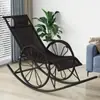 Cadeira de Balanço, Cadeira de Descanso, Cadeira de Rattan para Dormir Adulto, Varanda para Intervalo de Almoço, Sala de Estar de Lazer em Casa, Cadeira Especial de Lazer para Idosos