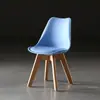 Mesa y Silla con Respaldo de Tulipa Simple Moda Oficina Ocio Recepción Negociación Silla de Plástico Imus Silla de Comedor Nórdica