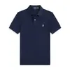 Camisa Polo para Hombre Transfronteriza Color Sólido Verano Bordada Ralph Lauren Manga Corta Casual con Bordado de Pequeño Caballo