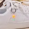 Llavero con Hebilla de Zapato de Flor de Color Caramelo Transparente Fresca Estilo Coreano Colgante de Flor de Hielo de Resina Colorida Transparente