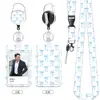 Porta Credencial de Mujer en Stock con Lazo, Llavero para Senderismo, Cordón Tejido UV de Doble Cara, Mayoreo