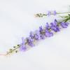 Simulación de 2 tenedores de delphinium, una sola varilla larga, flor de seda violeta, decoración del hogar, flor falsa, decoración de boda, flor falsa al por mayor
