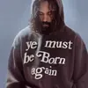 Moletom Cpfm Ye Must Be Born Again Rebirth com Letras de Espuma, Jaqueta de Casal com Forro de Lã