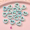 Novo produto 2022 Halo oco amor contas de cerâmica DIY joias feitas à mão esmalte de flor contas de porcelana acessórios para pulseira Atacado