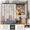 Cortinas de cama, cortinas para mesa de dormitório e cercado de cama, cortinas de dormitório, cortinas para cama de estudante, cortinas blackout para beliches inferiores e superiores