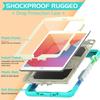 Pulseira de Silicone de Cor Contrastante Adequada para iPad 10.2 2020 Capa para Tablet iPad Air4 Suporte para PC Capa Traseira Anti-Queda