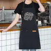 Delantal Publicitario de Lona al por Mayor Personalizado para Fabricantes Se Puede Personalizar con Logo para Chefs Horneado Tallas Grandes Delantal Resistente a Manchas Transfronterizo