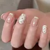Estilo Coreano Lunares Ins Franceses Uñas Portátiles Temperamento Estilo Chino Blanqueamiento Manicura de Alta Calidad Pegatinas para Uñas Postizas Venta al por Mayor
