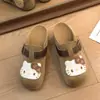 Sandalias de mujer Baotou, estilo nuevo, sin cordones, suela gruesa, que aumentan la altura, temática de gato, a la moda, fáciles de poner, 2026 lindas