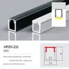 Barra de luz linear LED sem lâmpada principal lâmpada linear lâmpada linear em canaleta de alumínio lâmpada de armário com slot para cartão com personalização de borda