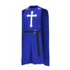 Jiamei Novo Cavaleiro Medieval Cos Cruzada Legião Templário Halloween Fantasia Cosplay Masculina