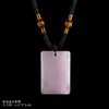 Colgante de cristal natural, colgante amuleto de obsidiana, regalo para parejas, joyería de cristal, hecho a mano, símbolo de la paz