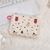 411162 Bolsa de Maquiagem Acolchoada Acolchoada Desenho Animado Bolsa Pequena para Guardar Objetos Clutch Porta-Moedas Bolsa de Armazenamento Mini